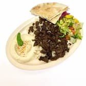 طبق شاورما لحم بقري