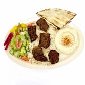 طبق شيش لحم بقري