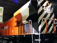 قاطرة CP Rail رقم ٤٧٤٤ في متحف Exporail