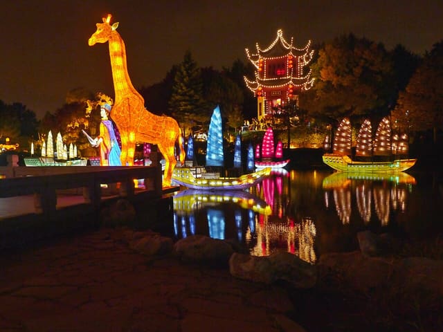 صورة من Jardins de lumière: فوانيس الحديقة النباتية ليلاً، ٦ من ١٦