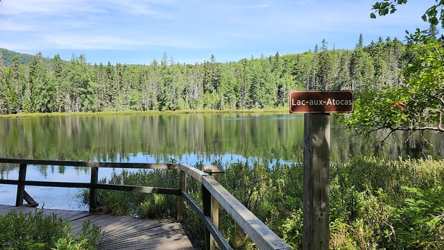 صورة من حديقة Mont-Tremblant الوطنية: بحيرة Monroe من الأعلى، ٨ من ٢٠