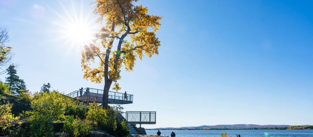 صورة من Parc-nature du Bois-de-l'Île-Bizard: إطلالة على البحيرة وشواء قرب الماء، ١ من ١٥