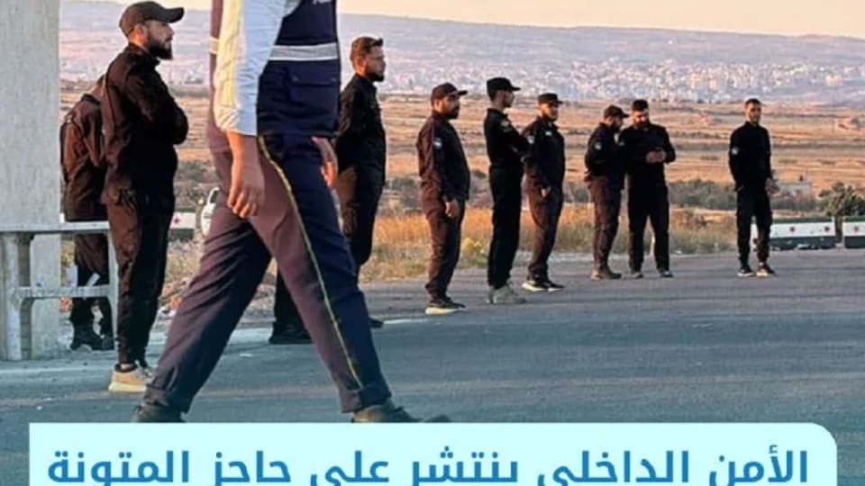 انتشار أمني عند حاجز المتونة لتأمين وصول طلاب السويداء