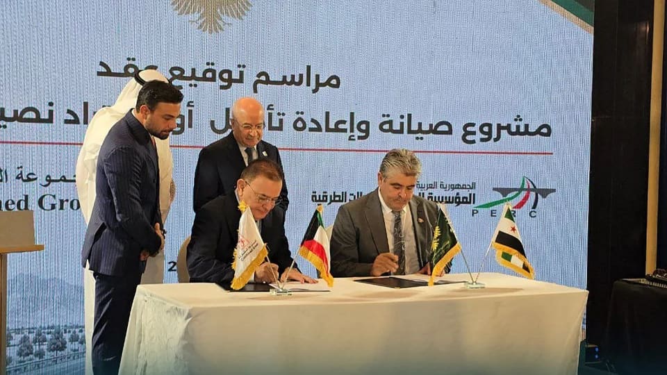 سوريا توقع مع شركة كويتية عقد تأهيل أوتستراد نصيب دمشق بنحو 47 مليون دولار